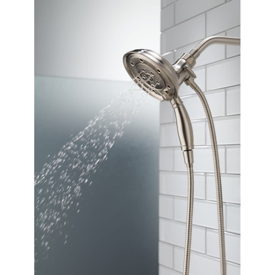 Universal Showering 2.5 GPM Multi Function 2-in1 In2ition Shower Head and Hand Shower with Magnetic Docking and H2Okinetic Technology