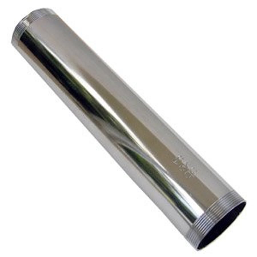 Tubular Tailpiece, 1-1/4 in, Thread, 20 ga, Chrome