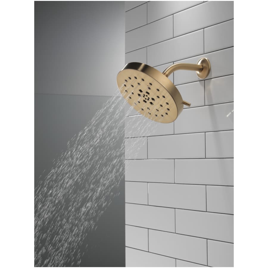 Universal Showering Components 1.75 GPM Multi Function Rain Shower Head with Touch-Clean and H2Okinetic Technology