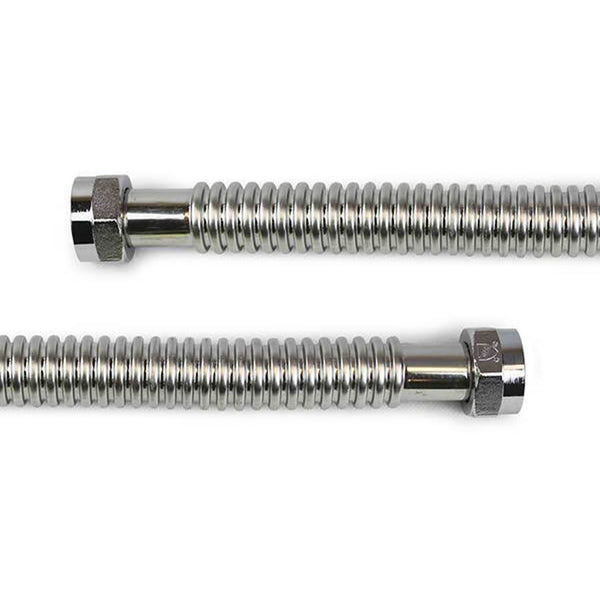 Corrugated Water Heater Flex, 2 in, FNPT, 24 in L, Stainless Steel