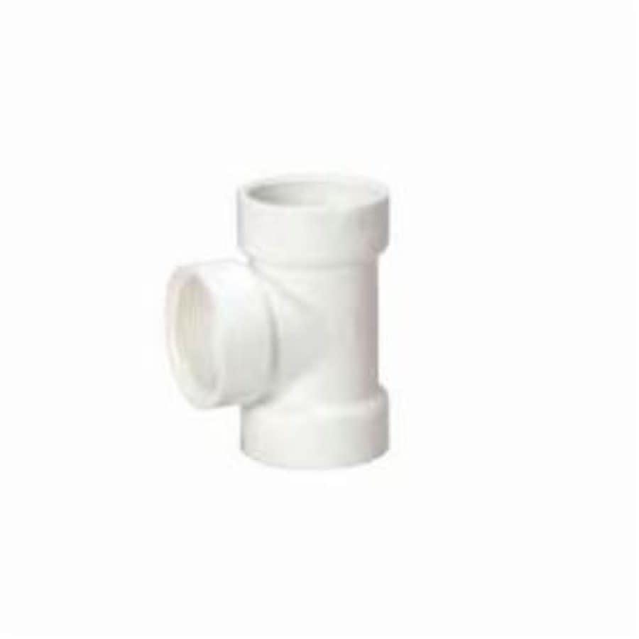 Flush Cleanout Tee, 3 in, Hub x FNPT, DWV, PVC