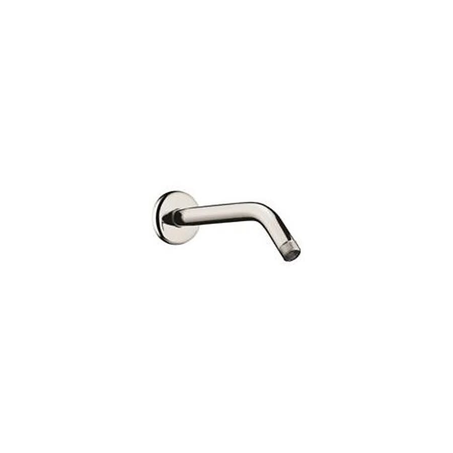 Shower Arm, Wall Mount, 9 in L, Polished Nickel