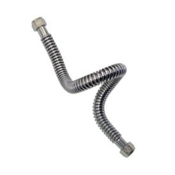 Corrugated Water Heater Flex, 1-1/4 in, FNPT, 18 in L, Stainless Steel