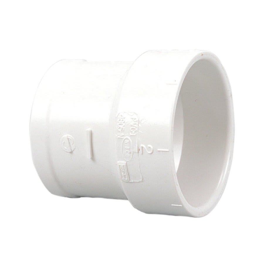 Adapter, 3 in, Cast Iron No Hub x Hub, DWV, PVC