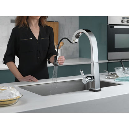 Pivotal 1.8 GPM Single Hole Pull Down Kitchen Faucet with On/Off Touch Activation, Magnetic Docking Spray Head - Includes Lifetime Warranty (5 Year on Electronic Parts)