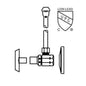 Lavatory Supply Kit, Polished Chrome