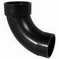DWV Long Turn Street 90 deg Elbow, 2 in, Spigot x Hub, ABS