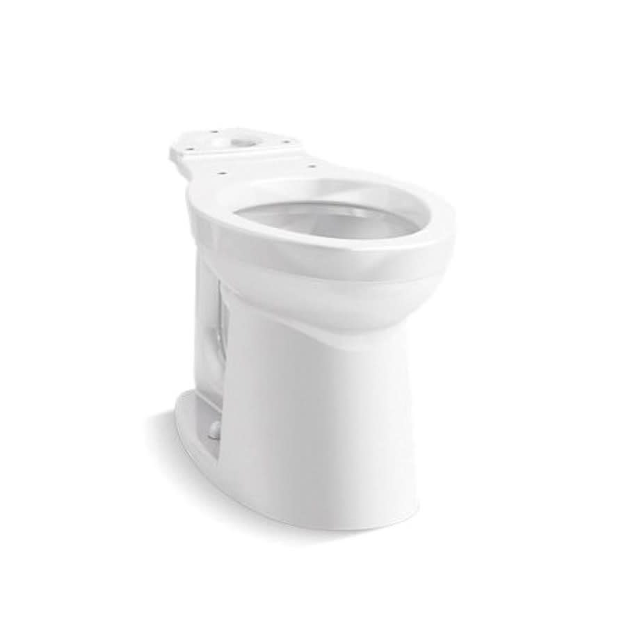 Kingston™ Toilet Bowl, Floor Mount, 12 in Rough, ADA, Elongated, White