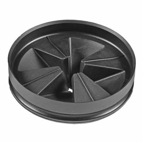 Quiet Collar Sink Baffle, Rubber, Black