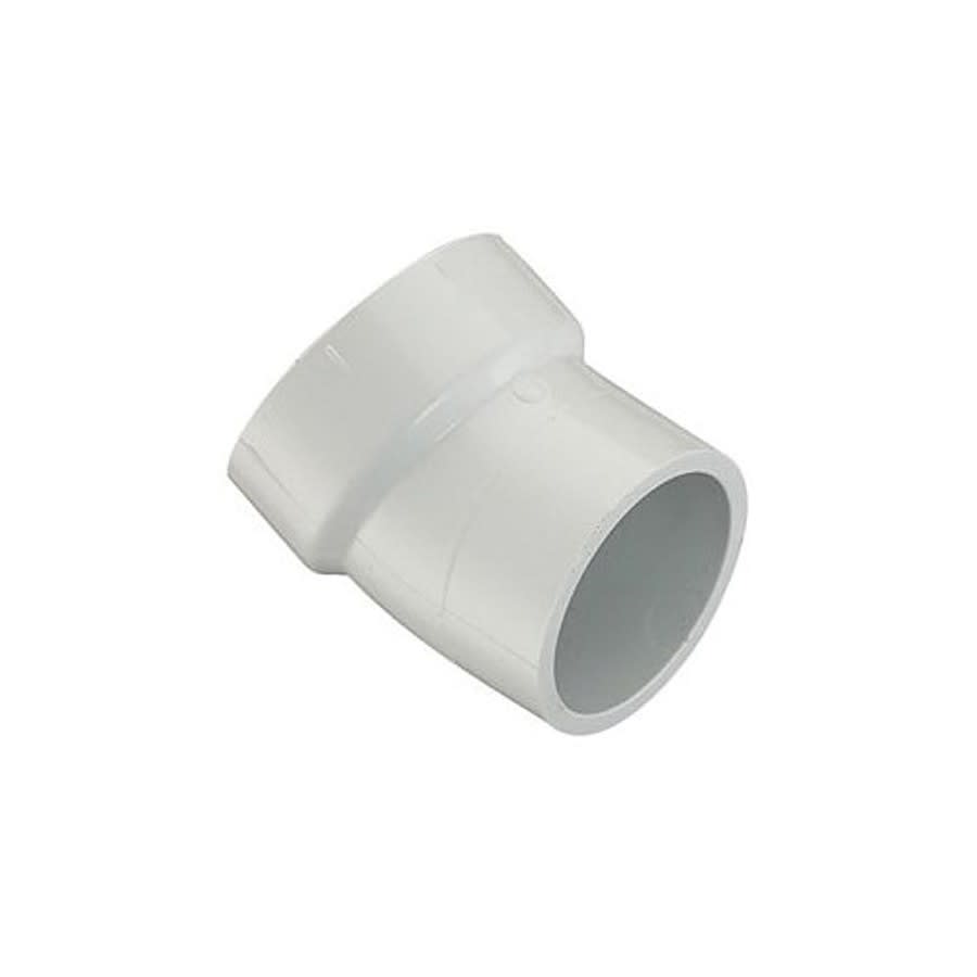 Street 22.5 deg Elbow, 6 in, Spigot x Hub, DWV, PVC