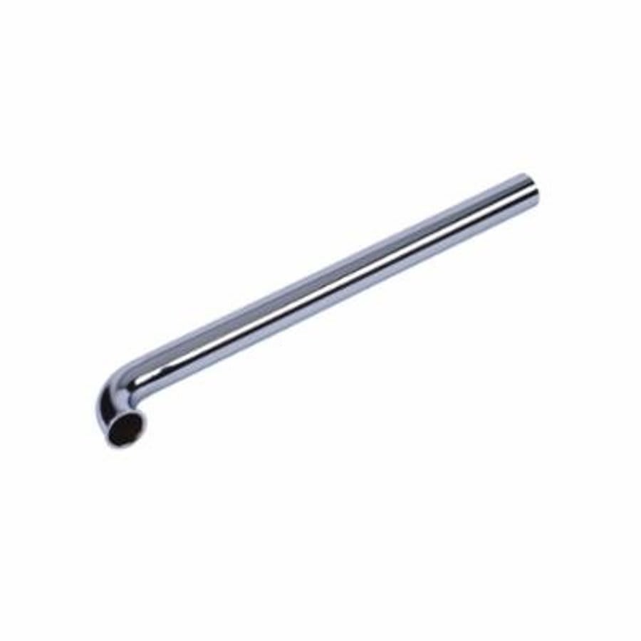 Tubular Waste Arm, 1-1/2 in, Tube x Flange, 20 ga, Chrome