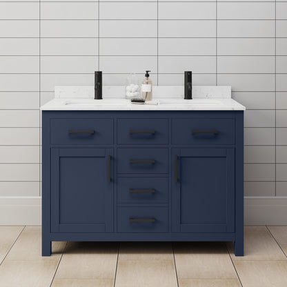 Beckett Double Bathroom Vanity - 48W x 35H x 22D