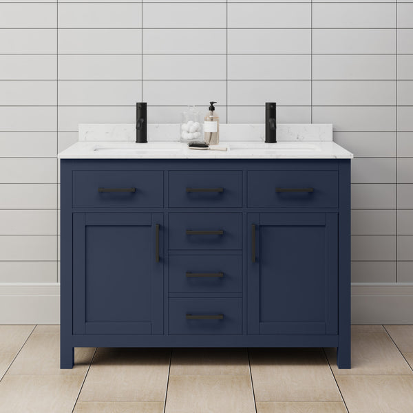 Beckett Double Bathroom Vanity - 48W x 35H x 22D