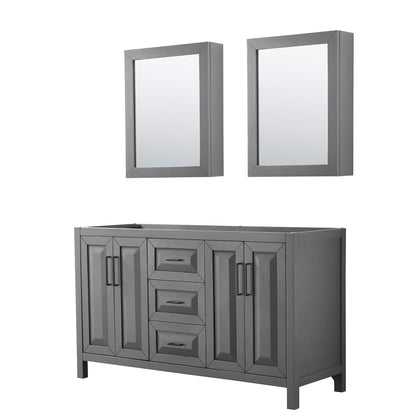 Daria Double Bathroom Vanity - 59W x 35H x 21.5D