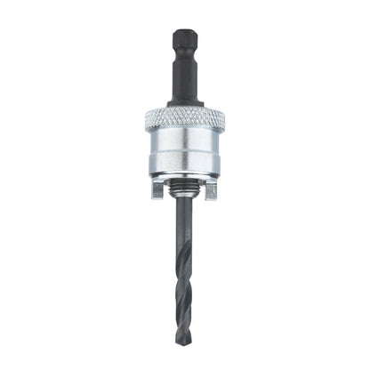 Standard Hole Saw Arbor, 3/8 in, 1/4 in, Pilot Drill, Steel