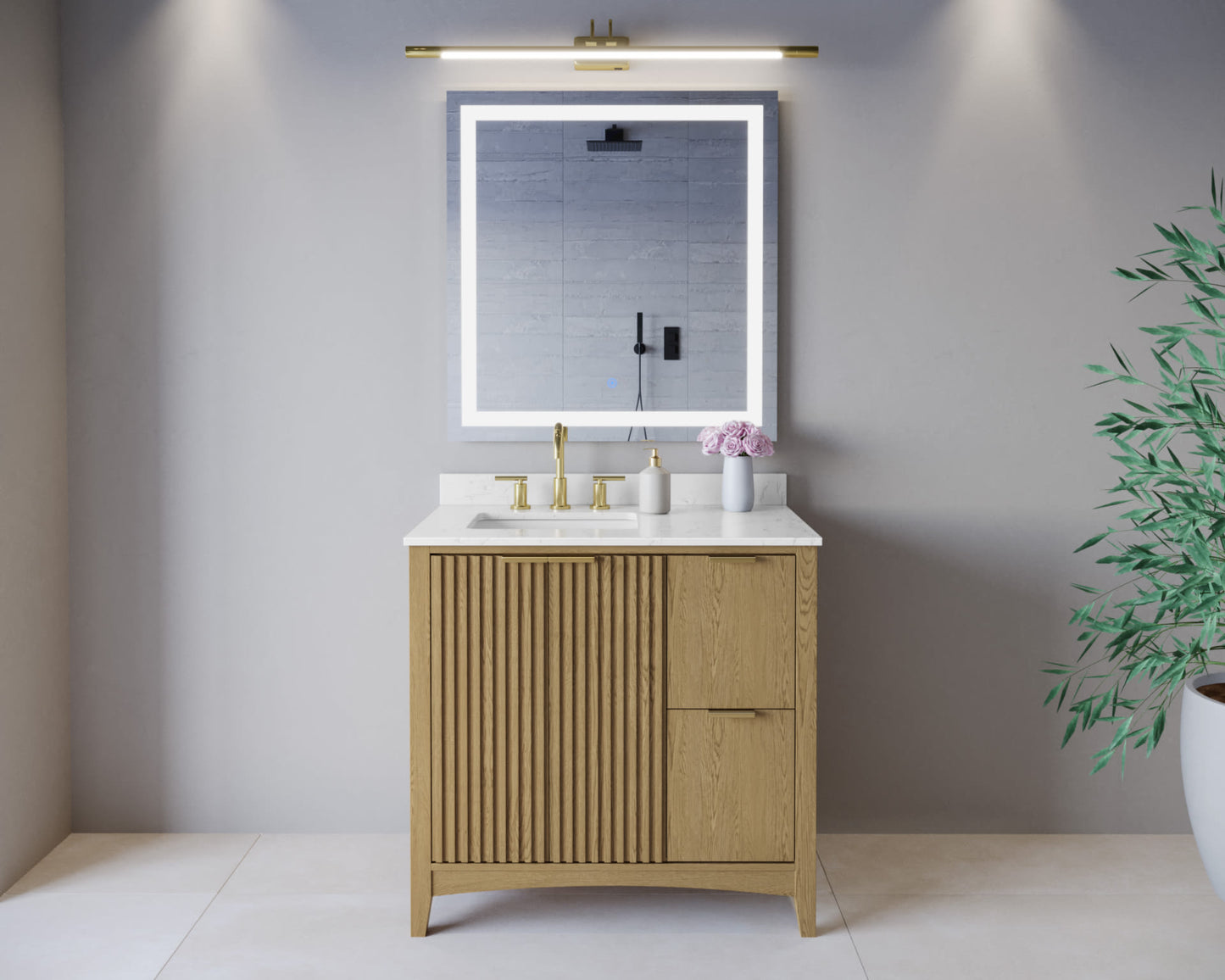 Palmilla Single Bathroom Vanity - 36W x 35H x 22D