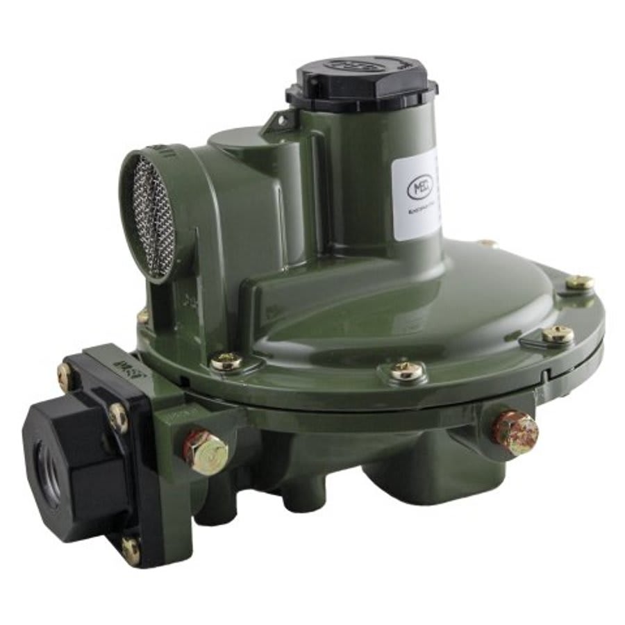 Gas Pressure Regulator, 3/4 in, FNPT, Aluminum