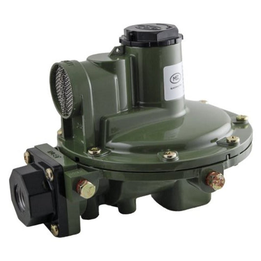 Gas Pressure Regulator, 3/4 in, FNPT, Aluminum