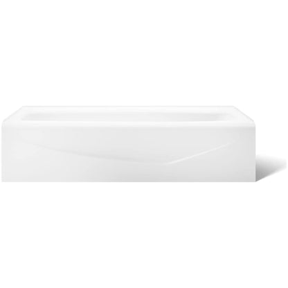 Villager Collection 60" Three Wall Alcove Bath Tub with Extra 4" Ledge and Left Hand Drain
