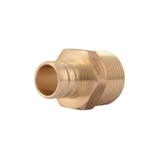 Male Adapter, 3/4 in, Crimp PEX x MNPT, Brass