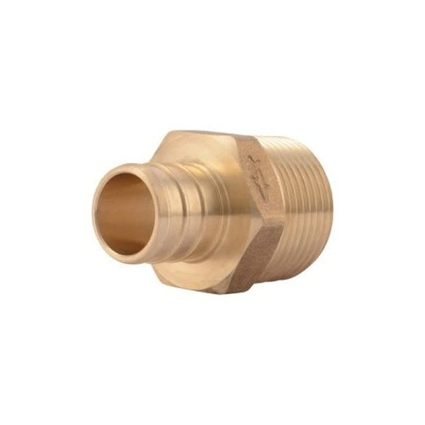 Male Adapter, 3/4 in, Crimp PEX x MNPT, Brass