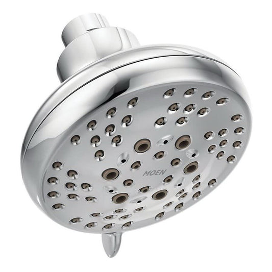 Shower Head, 4 in Dia, 1.75 gpm, Polished Chrome