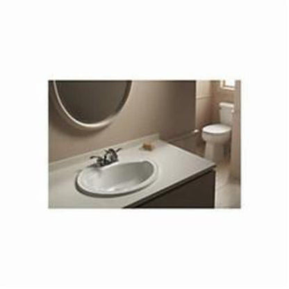Sanibel™ Top Mount Lavatory Sink, ADA, 20-1/4 x 17-1/4 x 8 in, Vitreous China, White