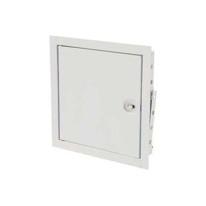Fire Rated Access Door, Recessed Turn Latch, 8 x 8 in, Galvanized Steel, 16 ga, Primer Coated
