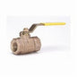 2-Piece Ball Valve, 1/2 in, FNPT, Full Port, Stainless Steel Ball, Bronze