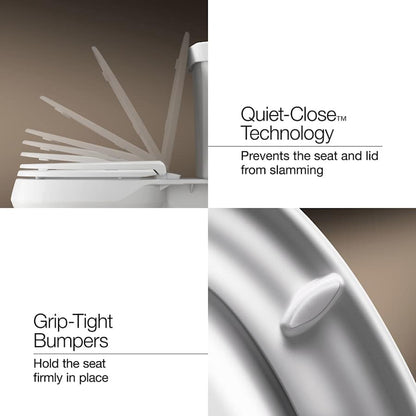 Cachet Elongated Closed-Front Toilet Seat with Soft Close and Quick Release