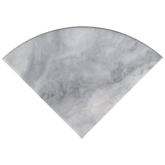 Turkish Carrara 9" Radius Cornershelf Polished