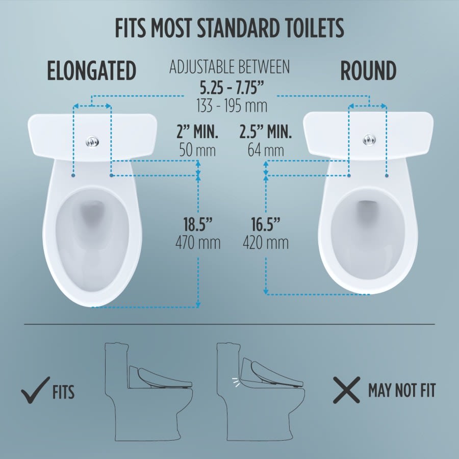 K300 Elongated Soft Close Bidet Seat