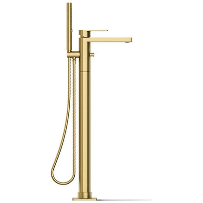 Parallel Floor Mounted Tub Filler - Includes Hand Shower