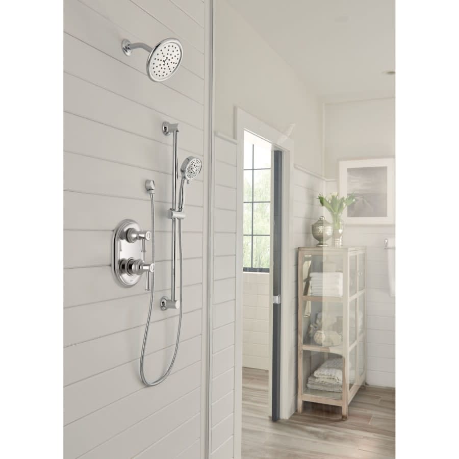 Belfield 2 Function Pressure Balanced Valve Trim Only with Double Lever Handle, Integrated Diverter - Less Rough In