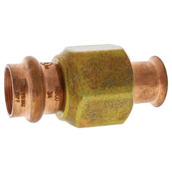Flare Adapter, 3/4 in, Press x Flare, Copper
