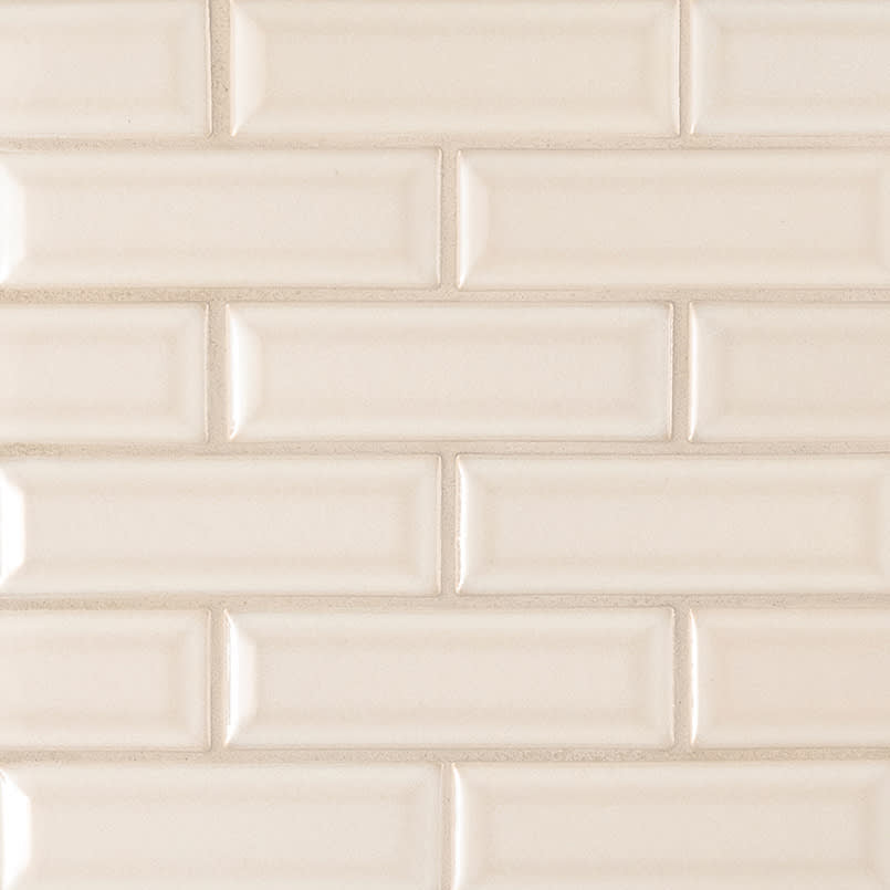 Antique White Beveled Tile