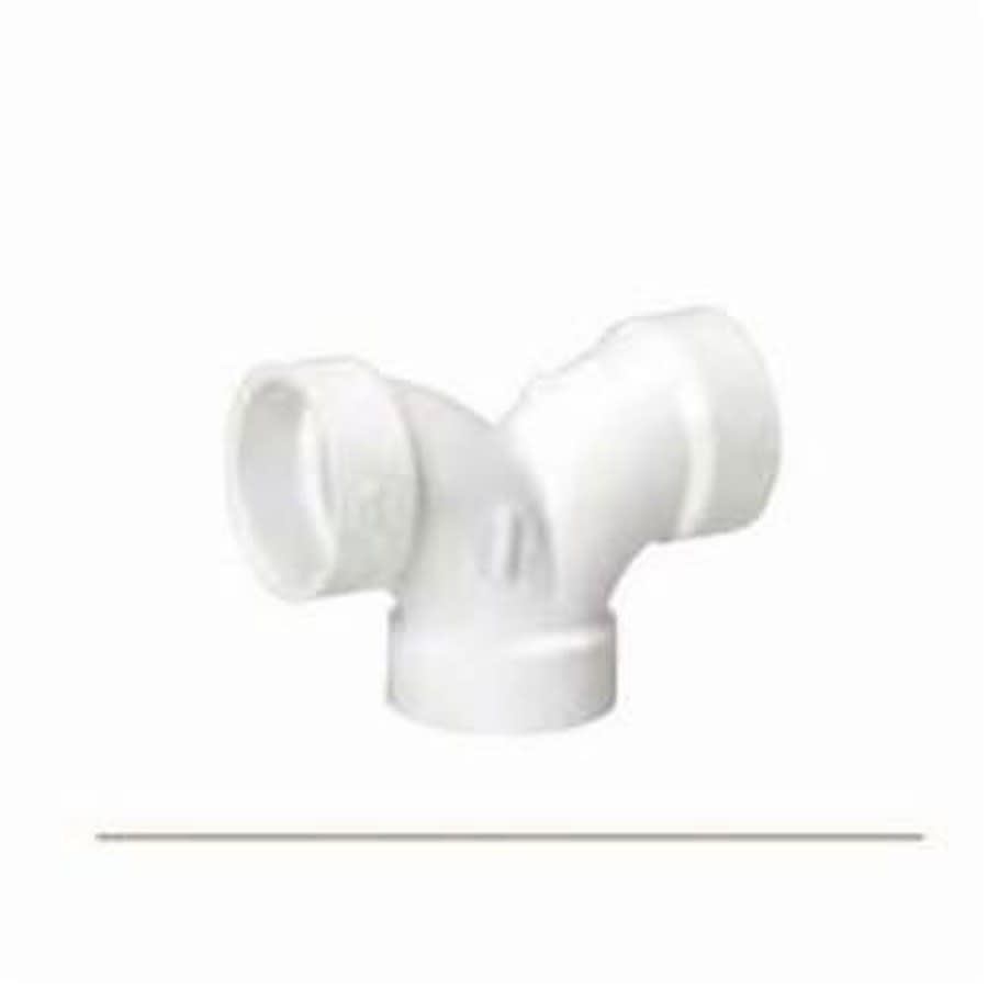 Double 90 deg Elbow, 2 in, Hub, DWV, PVC