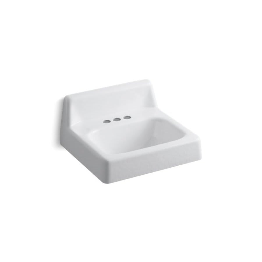 Hudson™ Wall Mount Lavatory Sink, ADA, 20 x 18 x 8-1/2 in, Cast Iron, White