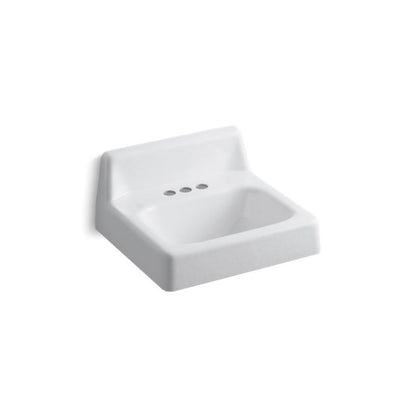 Hudson™ Wall Mount Lavatory Sink, ADA, 20 x 18 x 8-1/2 in, Cast Iron, White