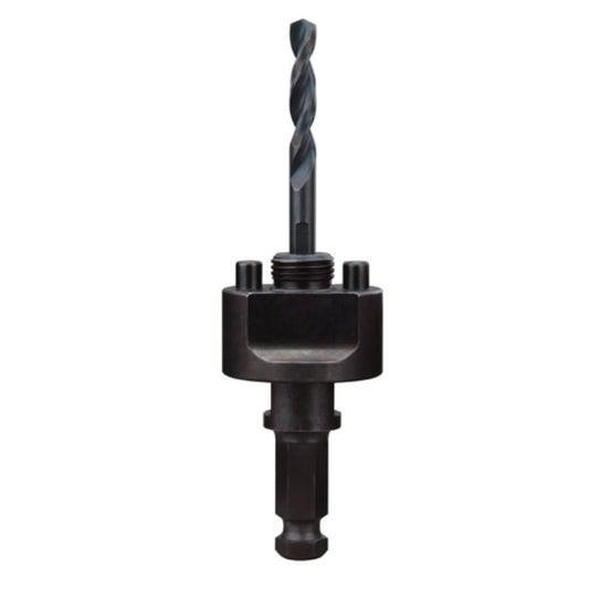 Large Thread Quick-Change Universal Hole Saw Arbor, 5/8-18 Arbor, 7/16 in, Steel