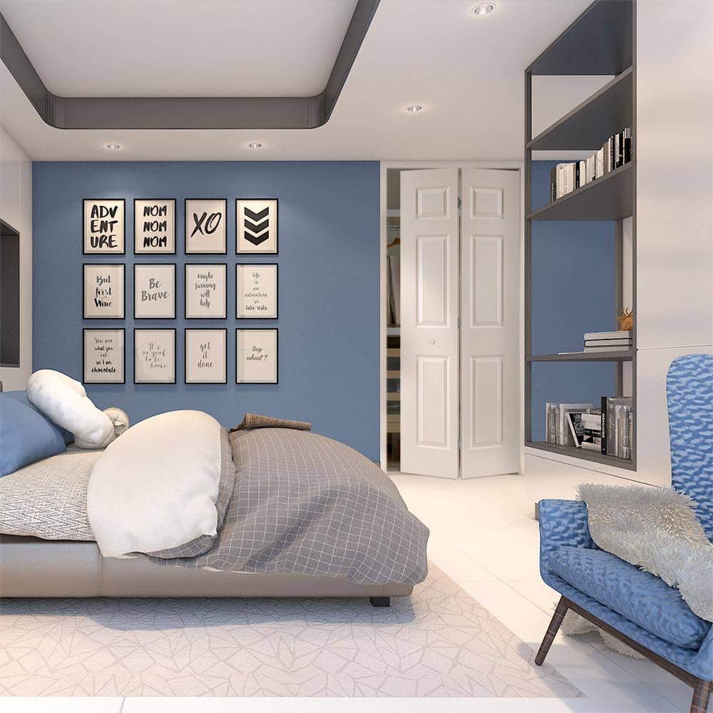 24 in. x 80 in. Textured 6-Panel Primed Hollow Core Composite Bi-fold Interior Door