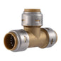 Max™ Tee, 3/4 in, Push, Brass