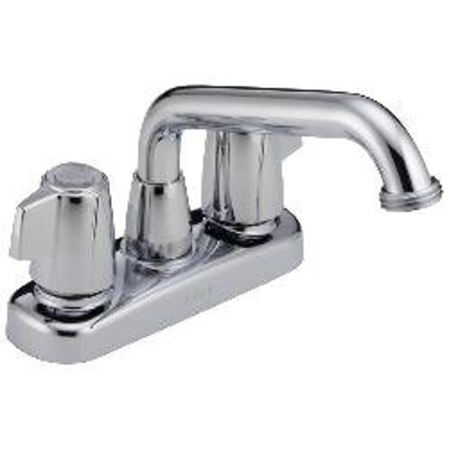 Classic Laundry Faucet, Deck Mount, ADA, Wing Handle, Chrome