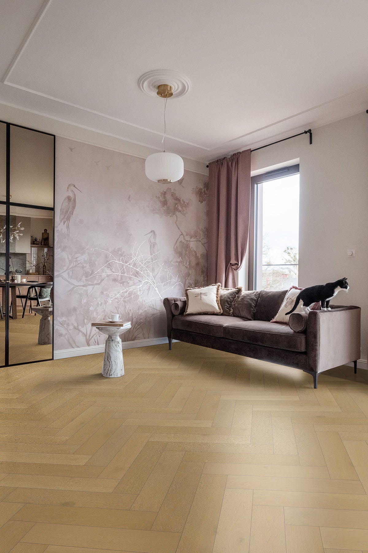 McCarran Whitlock Herringbone Engineered Hardwood Flooring
