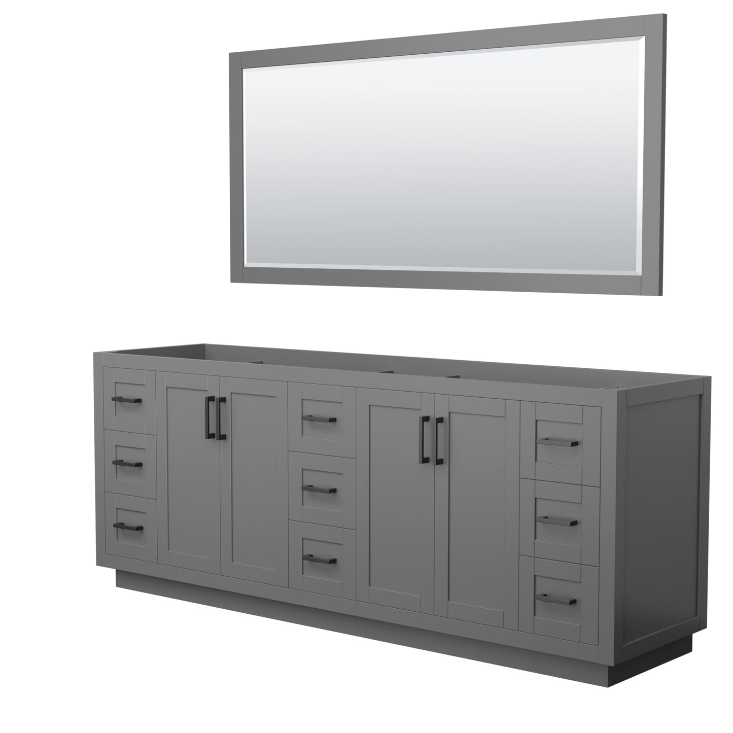 Miranda Double Bathroom Vanity - 83.25W x 33H x 21.75D