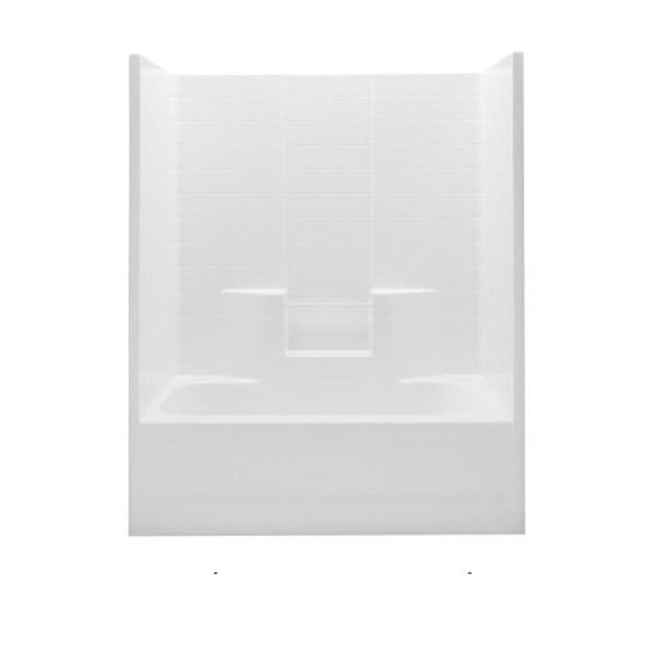 Everyday 1-Piece Tub & Shower, 72 x 60 in, Left Hand Drain, White