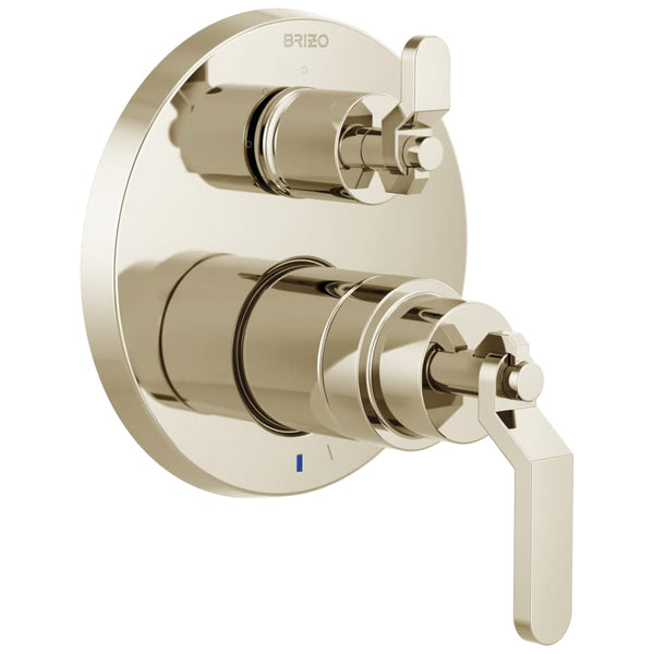 Litze Pressure Balanced Valve Trim with Integrated 3 Function Diverter for Two Shower Applications - Less Rough-In