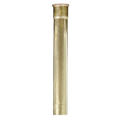 Tubular Extension, 1-1/2 in, Slip Joint, 20 ga, Brass