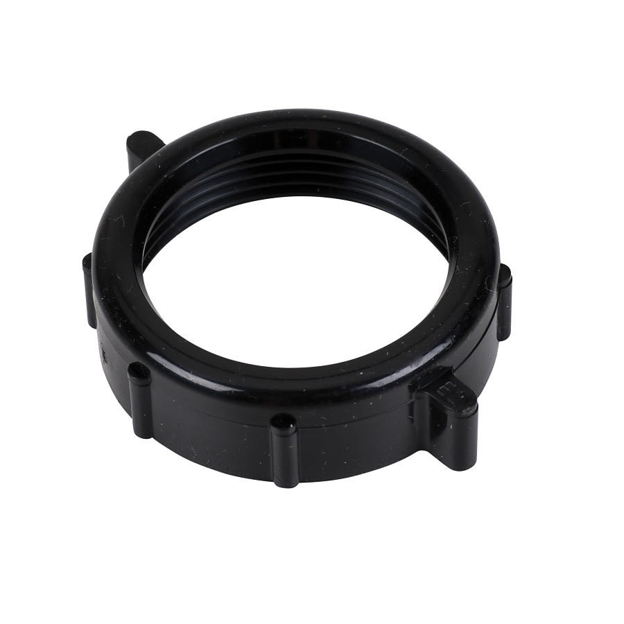 Tubular Slip Joint Nut, 1-1/2 in, ABS, Black