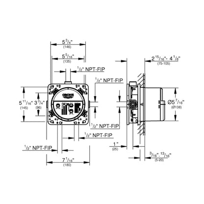 Rapido SmartBox Universal Rough-In